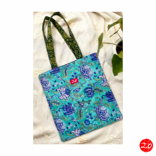 Sea Green Reversible Tote bag