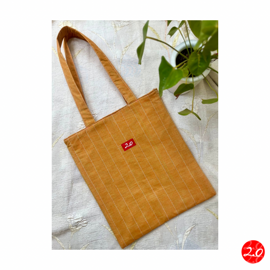 Mustard Red Reversible Tote bag