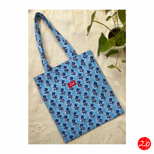 Indigo Blue Reversible Tote bag