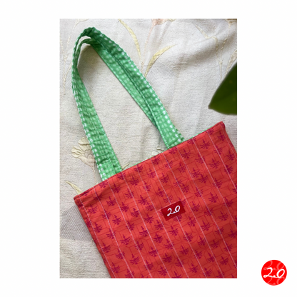 HotPink-Lime Reversible Tote bag