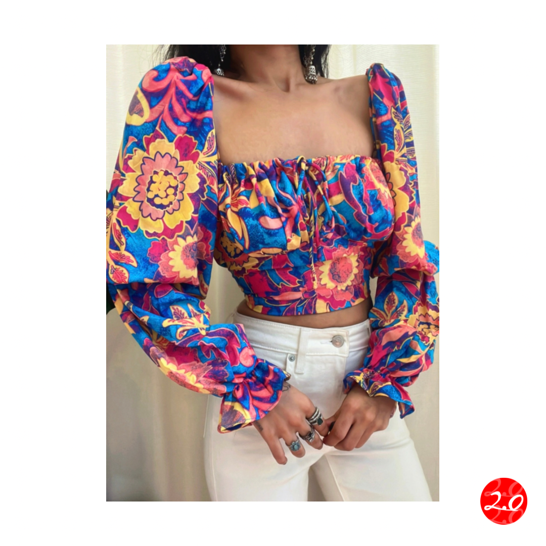 Kaleidoscope Milkmaid Top