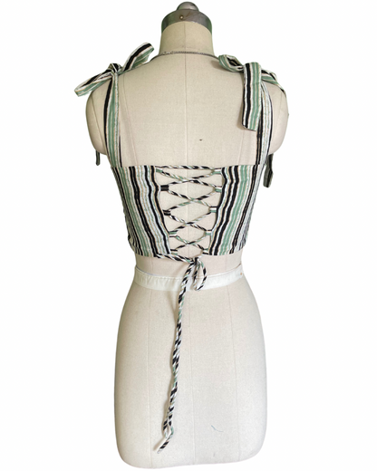 Retro riff corset top