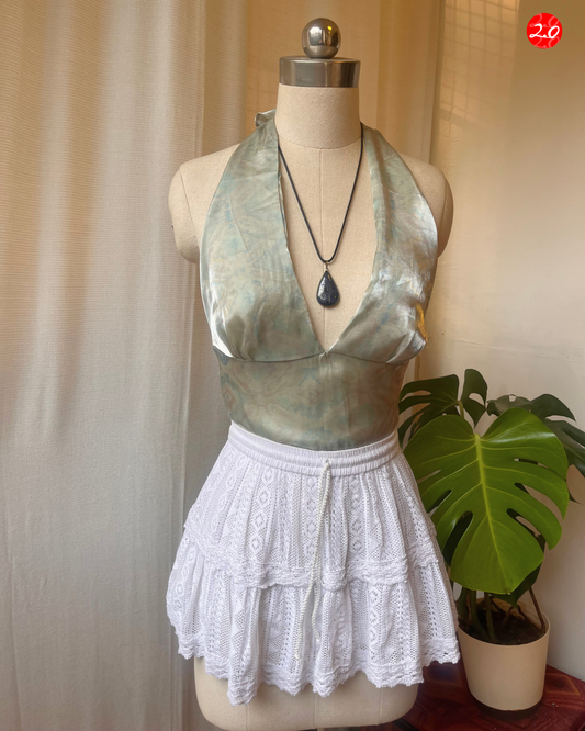 Sheen Moss Reversible Halter Top